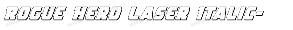 Rogue Hero Laser Italic字体转换